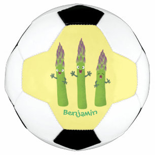 Balón De Fútbol Espárrago lindo cantando trío de verduras personal