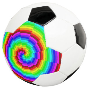 Balón De Fútbol Espiral arcoiris