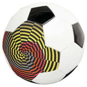Balón De Fútbol Espiral azul amarillo rojo de Kenneth Yoncich