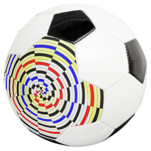 Balón De Fútbol Espirales amarillas de Kenneth Yoncich