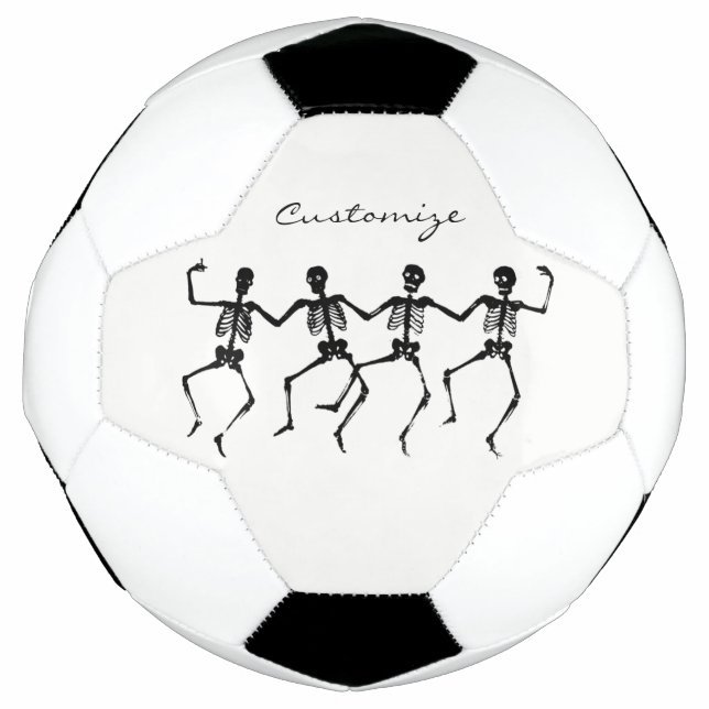 Balón De Fútbol Esqueletos bailarines Halloween Thunder_Cove (Anverso)