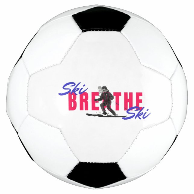 Balón de fútbol, esquí de esquí de respiración-Per (Anverso)