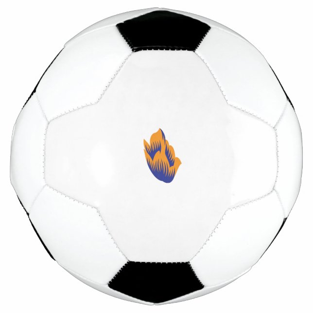 Balón De Fútbol Estilo decorativo, verde azul oscuro, wattle (Anverso)