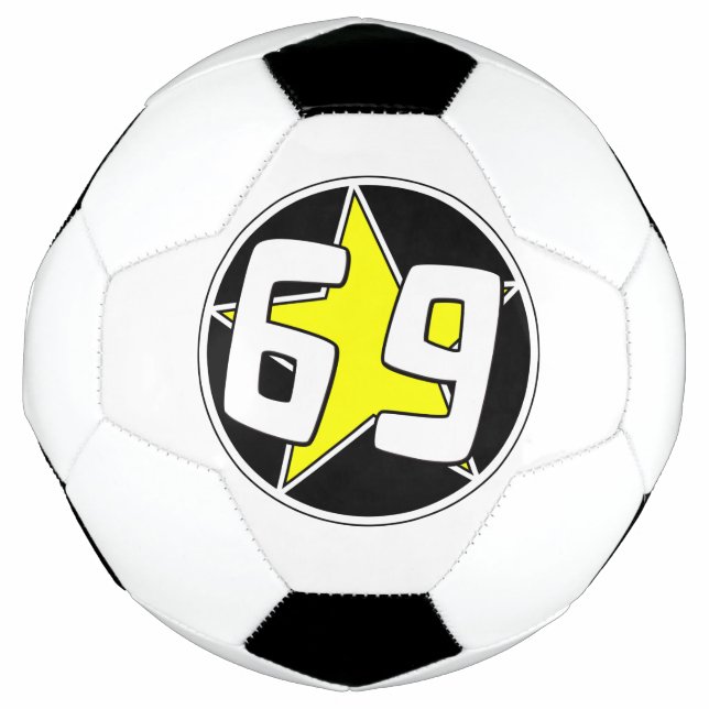 Balón De Fútbol Estrella amarilla 69 (Anverso)