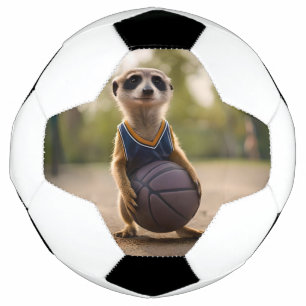 Balón De Fútbol Estrella del Pequeño Hoop: El bebé Meerkat sostien