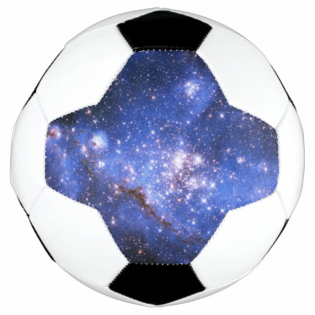 Balón De Fútbol Estrellas Embriónicas azules caídas (Anverso)
