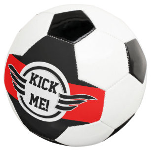 Balón De Fútbol Etiqueta Vintage negra I + tu trasero. y texto