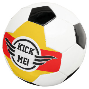 Balón De Fútbol Etiqueta Vintage negra I + tu trasero. y texto