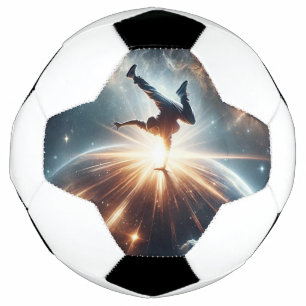 Balón De Fútbol Explosión de la ruptura galáctica en el espacio pr