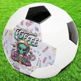 Balón De Fútbol Extraterrestre Aquí por el Café