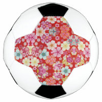 Falln Crimson Floral Chirimen