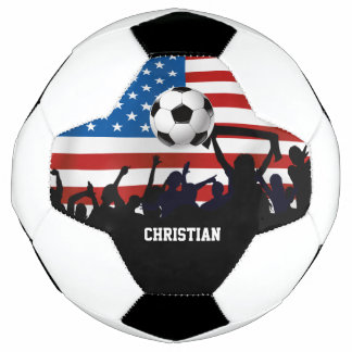 Balón De Fútbol Fanáticos del fútbol y el fútbol de la bandera de