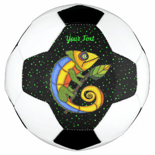 Balón De Fútbol Fantasía Sonriendo Puntos De Hoja Lizard De Colore