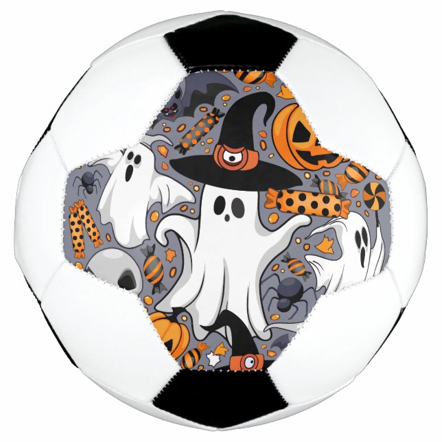 Balón De Fútbol Fantasmas fantasmagóricos y adorables monstruos ad (Anverso)
