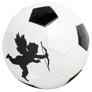Balón De Fútbol Feliz Copa de San Valentín Ángel Fútbol Negro Blan