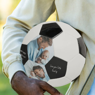 Balón De Fútbol Feliz Día de los Primeros Padres Papi 2 Foto perso