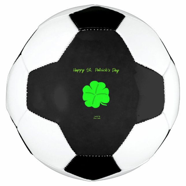 Balón De Fútbol Feliz Festival de Fútbol de San Patricio (Anverso)