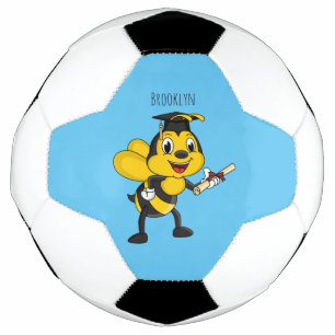 Balón De Fútbol Feliz graduación de abejas personalizados