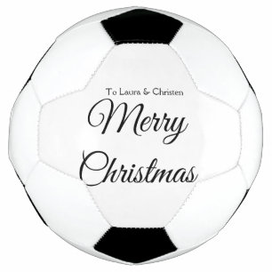 Balón De Fútbol Feliz Navidad añadir nombre texto regalo personali