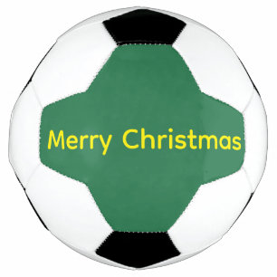 Balón De Fútbol Feliz Navidad verde