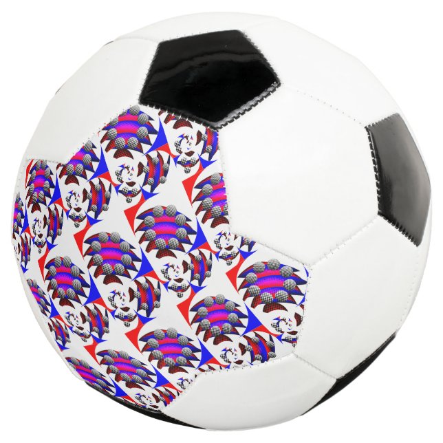 Balón De Fútbol Fibonacci 'Fish Checker' por Kenneth Yoncich (Tres cuartos)