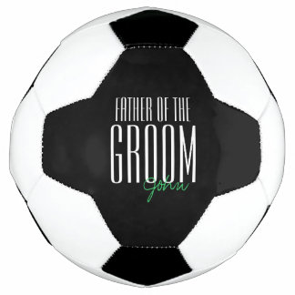 Balón De Fútbol Fiesta de bodas con letras en negrita "Padre del G