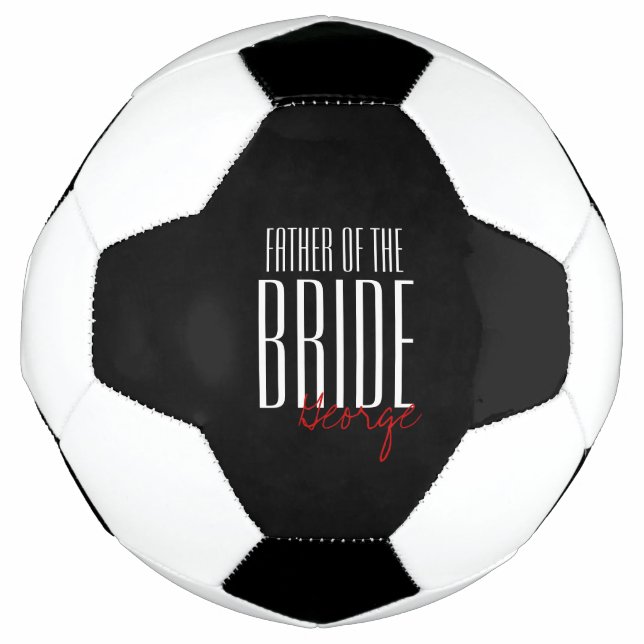 Balón De Fútbol Fiesta de bodas "Padre de la Novia" (Anverso)