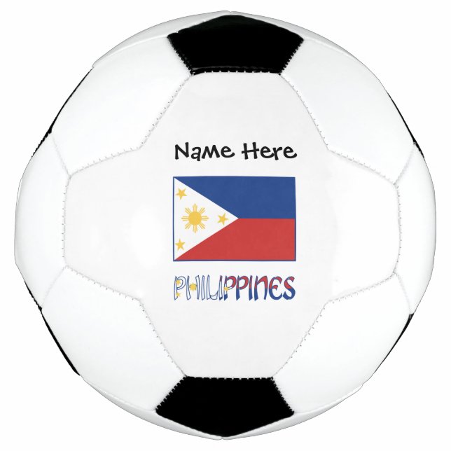 Balón De Fútbol Filipinas: Bandera filipina personalizada (Anverso)