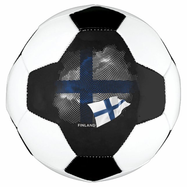 Balón De Fútbol Finland flag (Anverso)