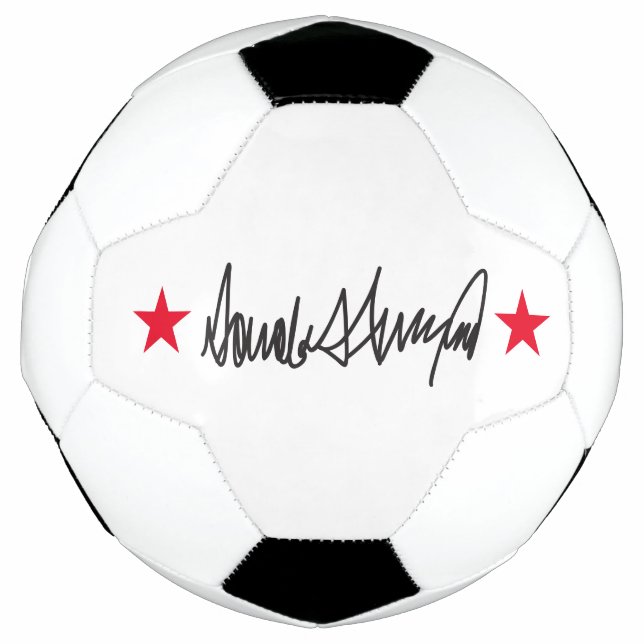 Balón De Fútbol Firma Trump (Anverso)