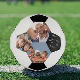 Balón De Fútbol Firmado 3 Collage de fotos Blanco y negro