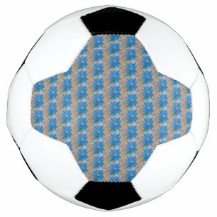 Balón De Fútbol Flor azul