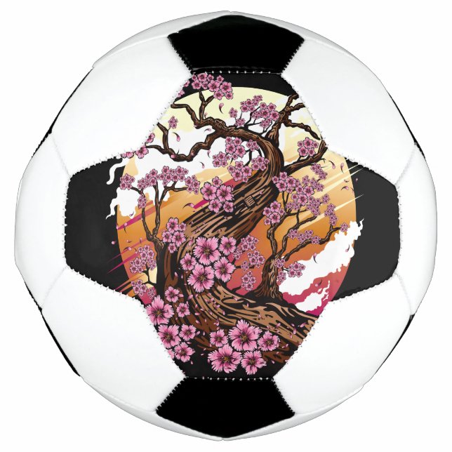 Balón De Fútbol Flor de cerezo salvaje (Anverso)