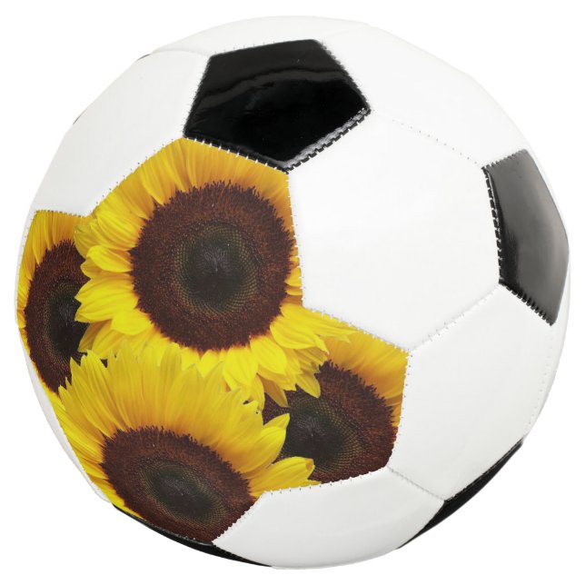 Balón De Fútbol Flor de girasol de bola de fútbol (Tres cuartos)