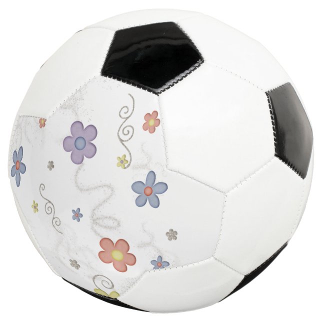 Balón De Fútbol Floral de bolas de fútbol (Tres cuartos)