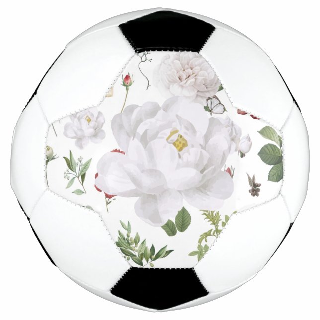 Balón De Fútbol Florales frescos (Anverso)