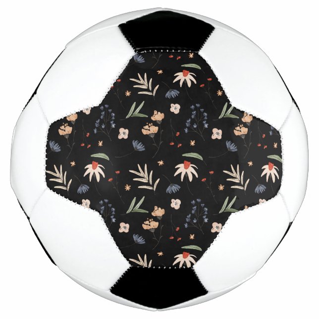 Balón De Fútbol Flores acuáticas simples 1 (Anverso)