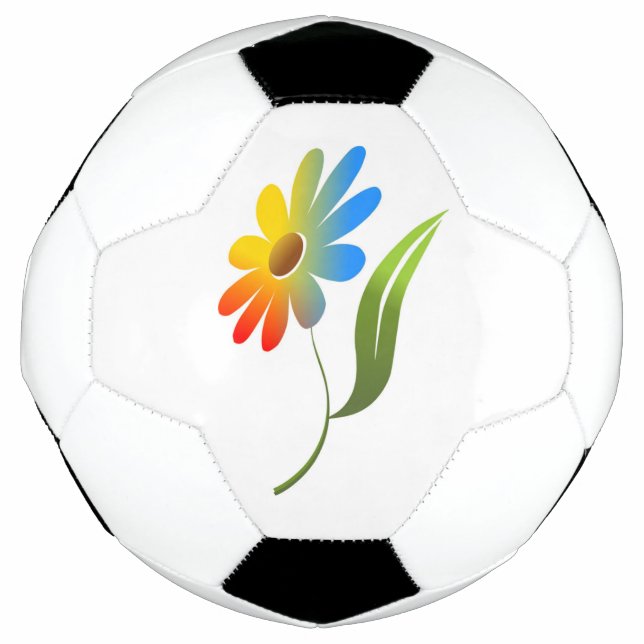 BALÓN DE FÚTBOL FLORES DE RAINBOW (Anverso)
