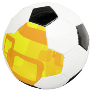Balón De Fútbol Flujo Vibrante de Sol – Formas de Arte Abstracto M