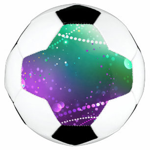 Balón De Fútbol Fondo morado festivo Mardi Gras