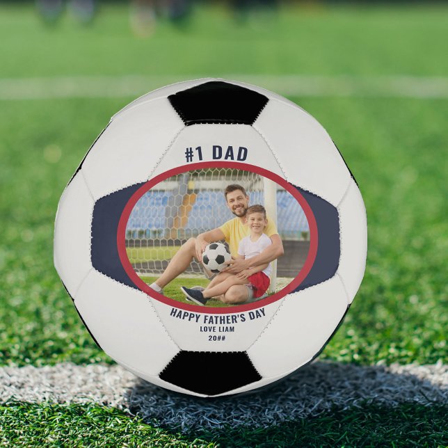 Balón De Fútbol Foto del Día del Padre #1 personalizada (Subido por el creador)