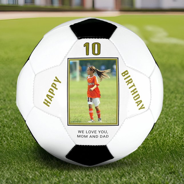 Balón De Fútbol Foto moderna del Personalizado del cumpleaños feli (Subido por el creador)