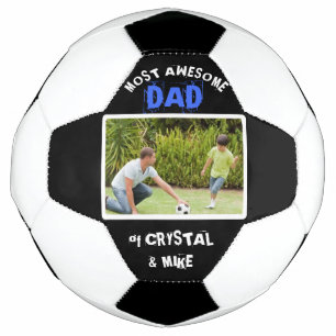 Balón De Fútbol Foto personalizada de padre más asombroso