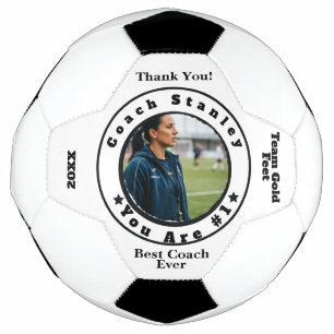 Balón De Fútbol Foto personalizada del mejor entrenador jamás vist