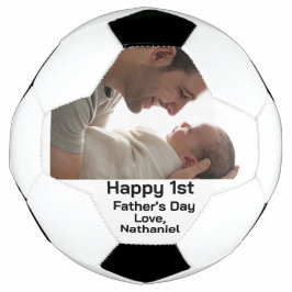 Balón De Fútbol Foto única primer día del padre fútbol