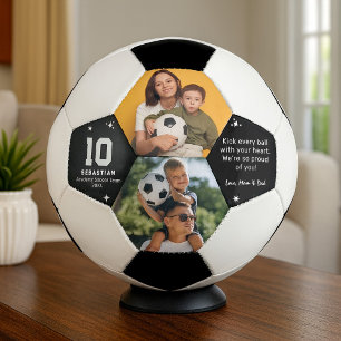 Balón De Fútbol Foto y mensaje de Personalizado para niños de fútb