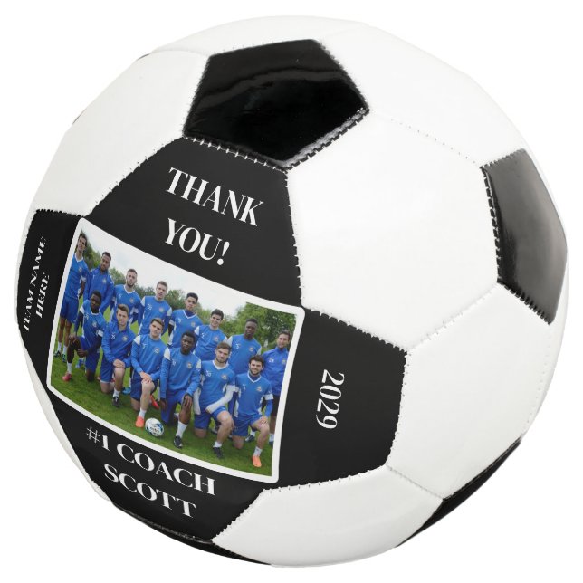 Balón De Fútbol Fotografía personalizada del equipo de entrenadore (Tres cuartos)