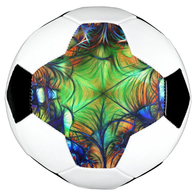 Balón De Fútbol Fractal Abstract Soccer Ball (Girado)