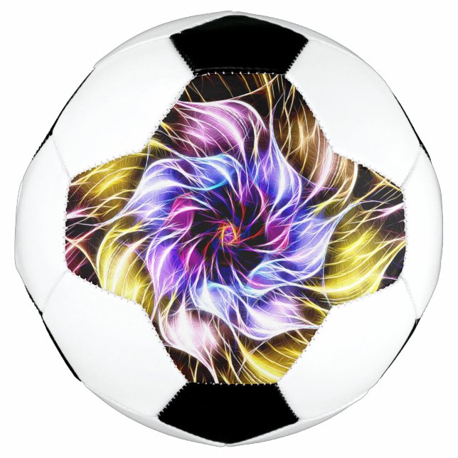 Balón De Fútbol fractal flower (Anverso)