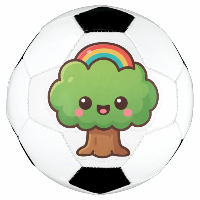 Balón De Fútbol Friendly Kawaii Tree (Anverso)